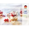 LEIFHEIT Hermetic Jar Glass 370ml - Airtight Storage Jar with Wire Clip & Natural Rubber Seal, Clear Glass, Food Preservation
