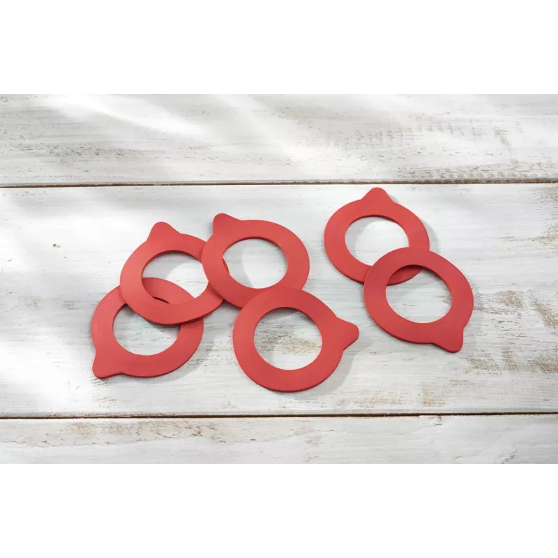 LEIFHEIT Replacement Rubber Rings 6pcs 43x71mm for Sealed Jars 135ml
