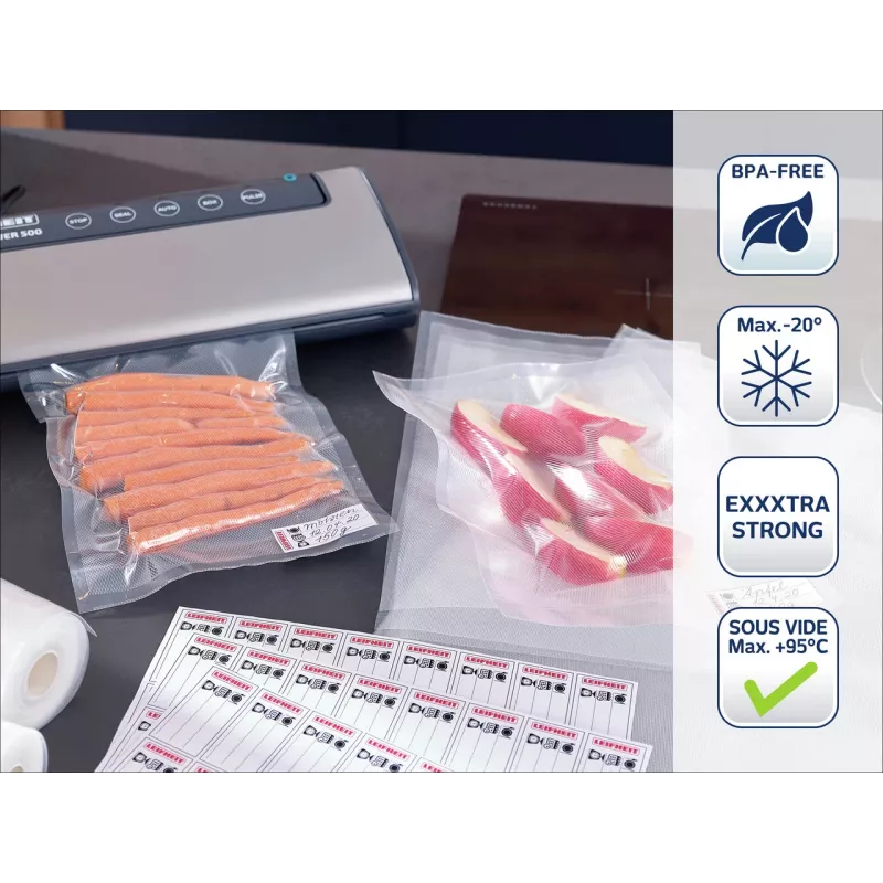 LEIFHEIT Vacuum Sealer Bags 50 pcs 30x40 cm for Vacu Power