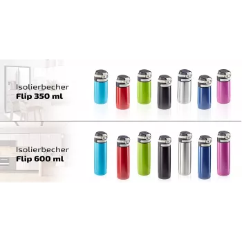 LEIFHEIT Thermo Mug Flip 350 ml Silver