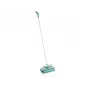 LEIFHEIT Mechanical Brush Regulus Supra - Manual Floor Sweeper with Natural Horsehair Bristles, 27 cm Cleaning Width, Silver/Blue