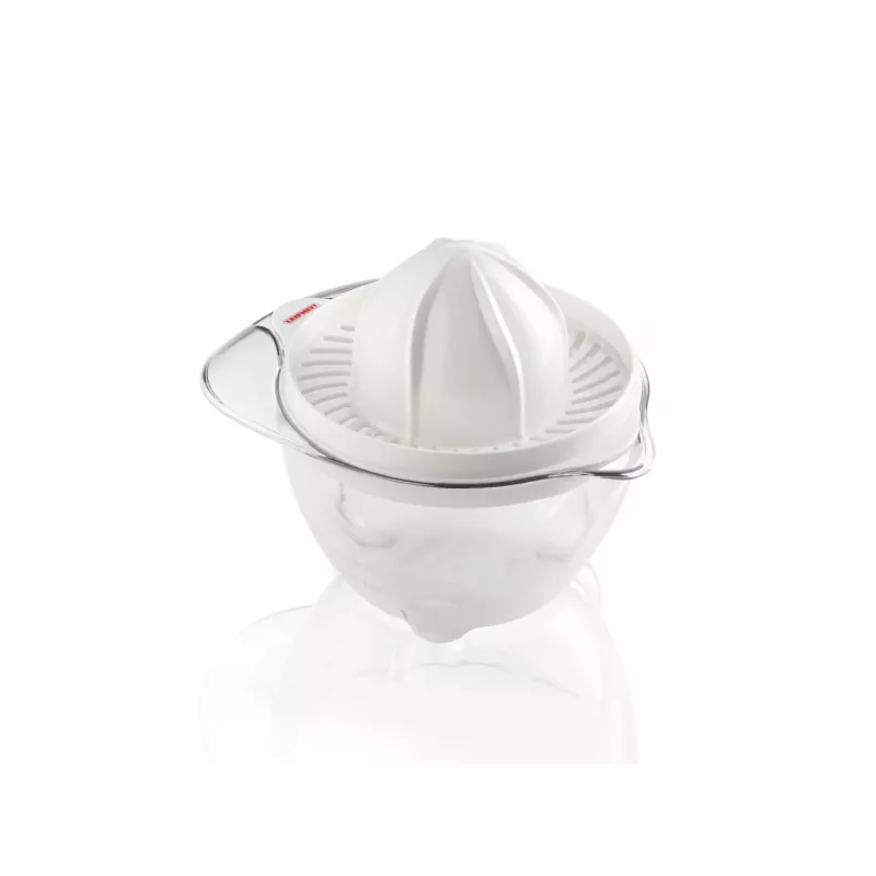 LEIFHEIT Citrus Juicer Manual Citrus Press 0.5L with 2 Cones, Sieve, Measuring Scale, Non-Slip Base, Dishwasher Safe