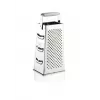 LEIFHEIT Four-Sided Grid Grater, Stainless Steel Blades, White/Silver, ComfortLine