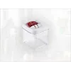 LEIFHEIT Fresh&Easy Food Storage Container 400ml - Airtight, Leak-Proof, BPA-Free, Transparent with Green Lid