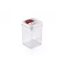 LEIFHEIT Fresh&Easy Food Storage Container 800ml, Airtight, Stackable, BPA-Free, Transparent with White/Green Lid