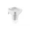 LEIFHEIT Kitchen Funnel with Removable Fine-Mesh Strainer, 19 cm, White/Transparent