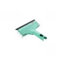 LEIFHEIT Window & Frame Cleaner 3in1 Mini micro duo - 20 cm Microfiber Head with Integrated Squeegee, Click System Compatible