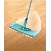 LEIFHEIT Clean Twist XL 42 cm Extra Soft Microfiber Flat Mop Set with Spin Wringer and Telescopic Handle, Green/Turquoise