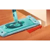 LEIFHEIT Clean Twist XL 42 cm Extra Soft Microfiber Flat Mop Set with Spin Wringer and Telescopic Handle, Green/Turquoise