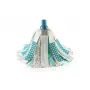 LEIFHEIT 3in1 Power Mop with Clean Twist Spin Technology, Telescopic Handle, 20L Bucket, Microfibre Head, Turquoise/White