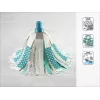 LEIFHEIT 3in1 Power Mop with Clean Twist Spin Technology, Telescopic Handle, 20L Bucket, Microfibre Head, Turquoise/White