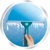 LEIFHEIT Classic Window Wiper with Telescopic Handle 100-155 cm, 33 cm Squeegee, Streak-Free Cleaning, Green/White