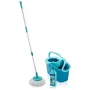LEIFHEIT Floor Cleaning Set Rotation Disc Mop Ergo with Power Cleaner 1L