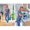 LEIFHEIT Floor Cleaning Set Rotation Disc Mop Ergo with Power Cleaner 1L