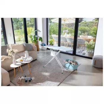 LEIFHEIT Ironing Board Classic S Basic 110x30cm with Fixed Iron Rest and 7-Level Height Adjustment