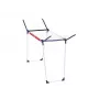 LEIFHEIT Pegasus 160 Solid Slim Tumble Dryer 16m Folding Laundry Drying Rack, Powder-Coated Steel, Indoor/Outdoor, Black