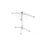 LEIFHEIT LinoPop-Up 140 Rotary Clothes Dryer, 14 m Drying Length, Aluminium Frame, Grey/Blue