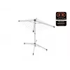 LEIFHEIT LinoPop-Up 140 Rotary Clothes Dryer, 14 m Drying Length, Aluminium Frame, Grey/Blue