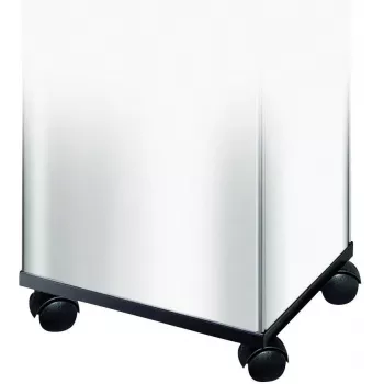 HAILO Set of Wheels for Big-Box Waste Bin (2-Pack, Black, 50 mm, Tool-Free Mounting)