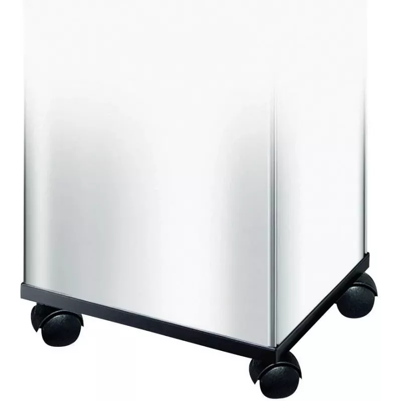 HAILO Set of Wheels for Big-Box Waste Bin (2-Pack, Black, 50 mm, Tool-Free Mounting)
