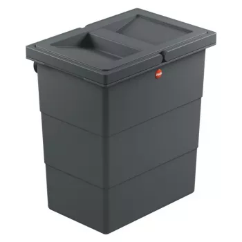 HAILO FlexBox S Wall-Mounted Waste Bin 7L Dark Grey