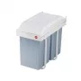 HAILO Multi-Box Duo L Recessed Waste Bin, 2x14L, White