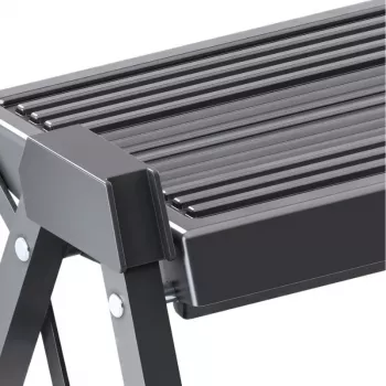 HAILO Folding Step Bench StepFix / Steel / 2 Steps / Black