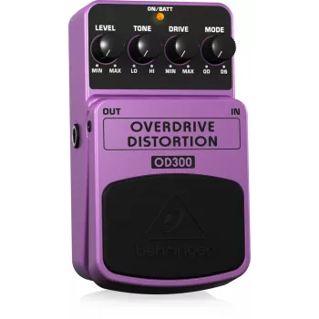 Behringer OD300 Overdrive/Distortion Effects Pedal Purple, Black