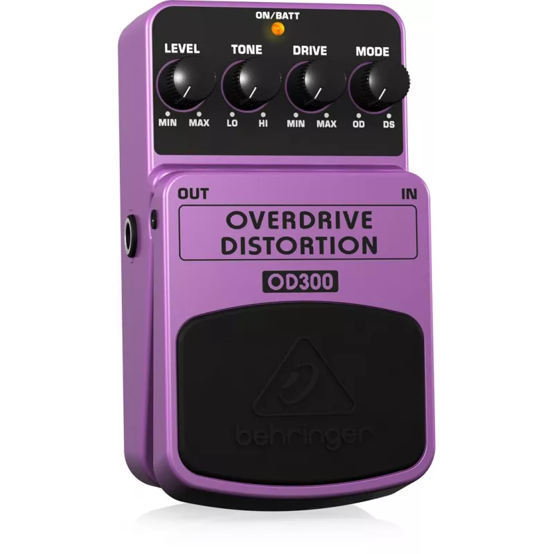 Behringer OD300 Overdrive/Distortion Effects Pedal Purple, Black