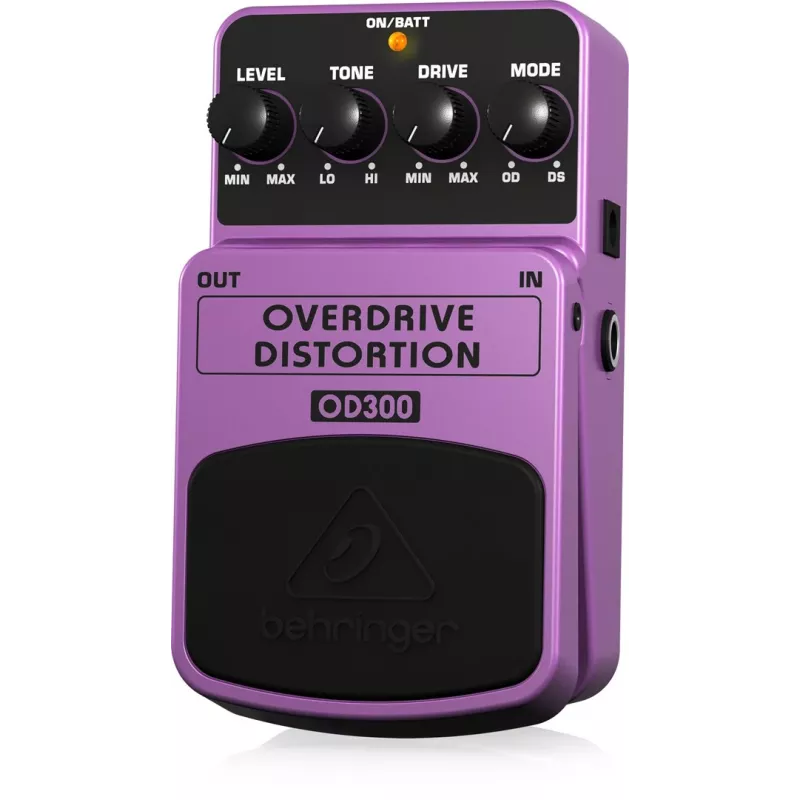 Behringer OD300 Overdrive/Distortion Effects Pedal Purple, Black