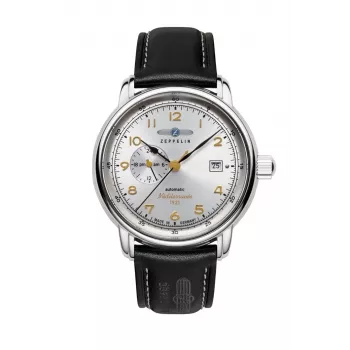 Zeppelin Mediterranee 96681 Automatic Men's Watch, 40mm, Blue Dial, Blue Leather Strap