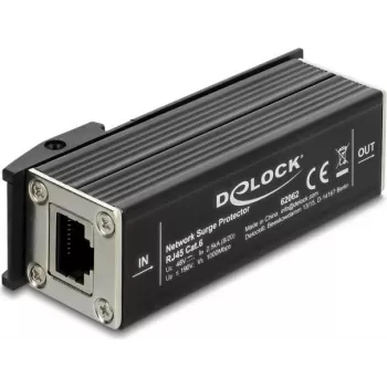 Delock Network Surge Protector RJ45 DIN Rail Mount