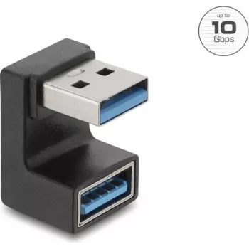 Delock USB 10 Gbps Type-A Male to Female U-Shape Adapter