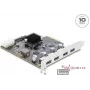 Delock PCI Express x4 Card to 4 x USB 10 Gbps USB Type-A Dual Channel