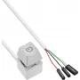 InLine Computer Power Switch Remote Cable, White, 2 m