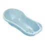 KEEEPER Baby Bath 100cm Wiktoria Pure, Blue, 100 x 51 x 29 cm, Anti-Slip, Drain Plug, BPA-Free