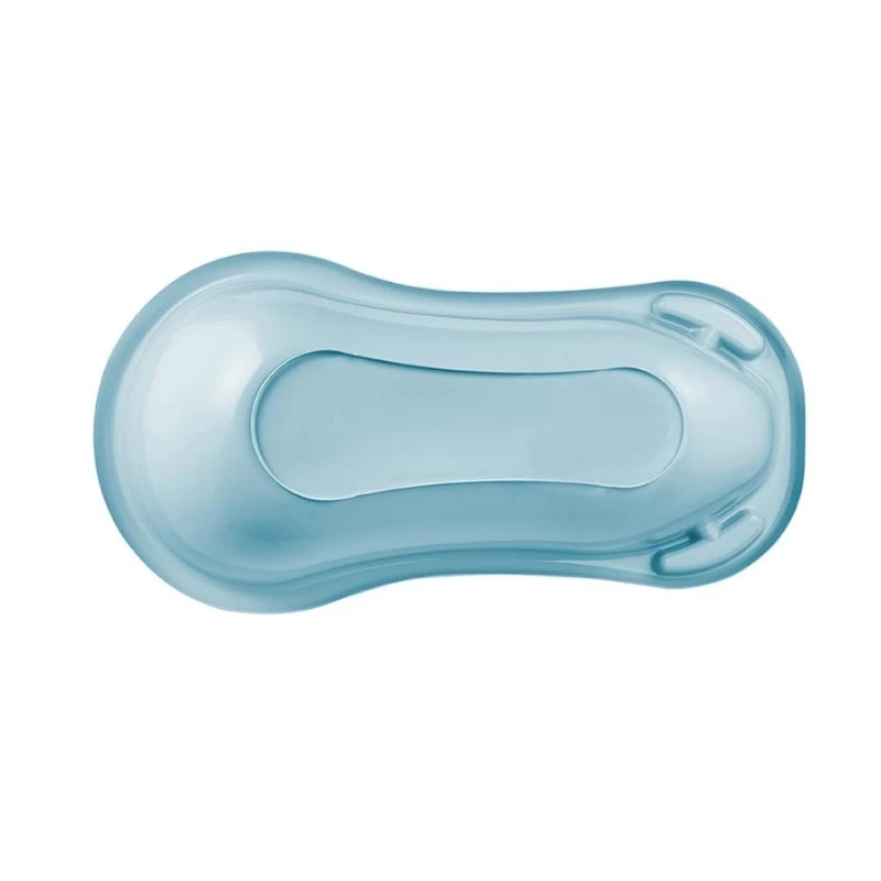 KEEEPER Baby Bath 100cm Wiktoria Pure, Blue, 100 x 51 x 29 cm, Anti-Slip, Drain Plug, BPA-Free