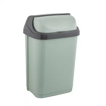 KEEEPER Rasmus 10L Waste Bin with Rotating Lid, Green