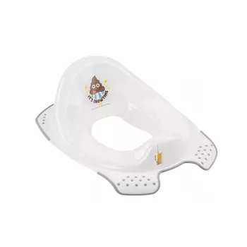 keeeper Toilet Training Seat with Anti-Slip Function Ewa Emoji Showtime, White, 30x40x15 cm