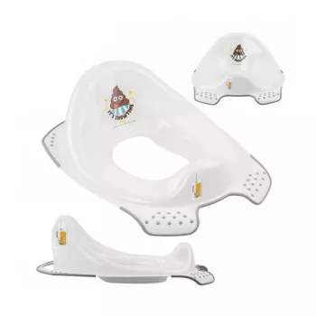 keeeper Toilet Training Seat with Anti-Slip Function Ewa Emoji Showtime, White, 30x40x15 cm