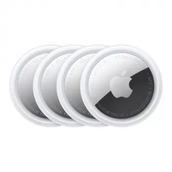 Apple AirTag 2nd Gen (4-pack) White MFEA4 - Bluetooth 5.0 Tracker with Precision Finding, IP67 Water Resistance, Replaceable CR2032 Battery