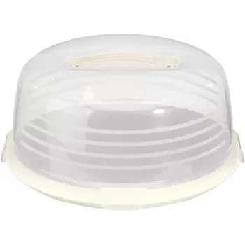 CURVER Round Cake Transport Box Ø34.7x15.6 cm Cream