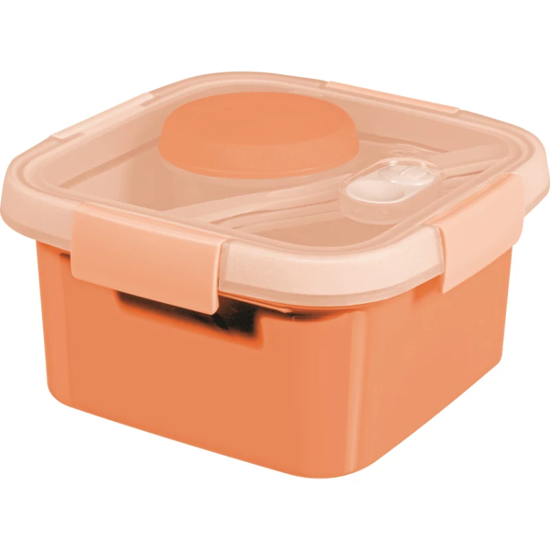 CURVER Lunch Kit Square 1.1L Smart To Go Mix Food Container