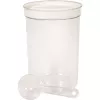 Curver Petlife Round Pet Food Bowl with Spoon, 1.7 L, White