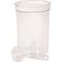 Curver Petlife Round Pet Food Bowl with Spoon, 1.7 L, White