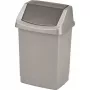 CURVER Click-it 50L Pedal Waste Bin 38.5x33.5x63.5cm Silver
