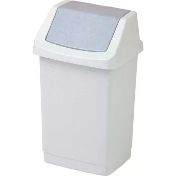 CURVER Click-It Waste Bucket 9L Grey 22.9x18.9x38.1cm