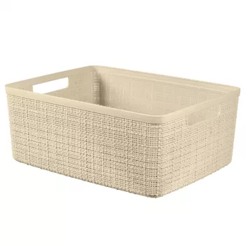 Curver Basket Jute M 12L 36x28x15cm Cream
