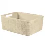 Curver Basket Jute M 12L 36x28x15cm Cream