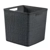 CURVER Basket Jute Square 17L 28x28x27cm Dark Grey